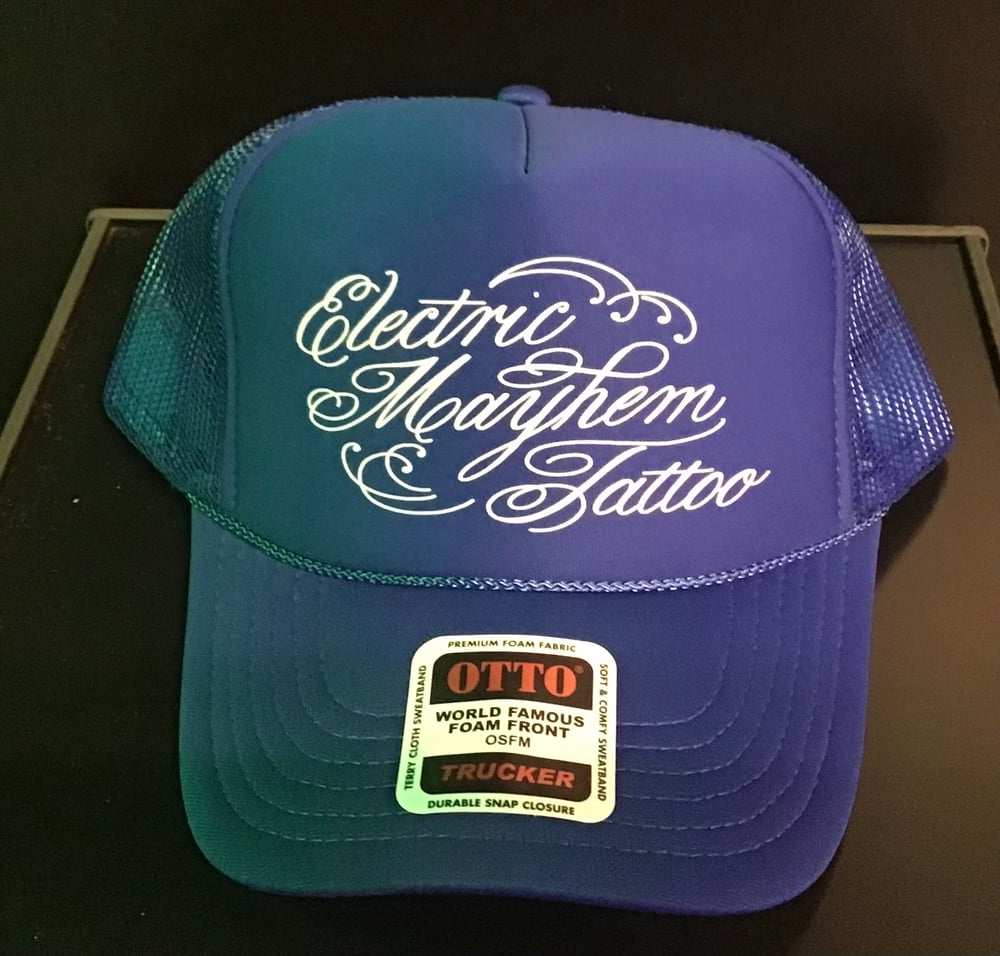 Blue trucker hat 