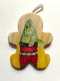 Image 1 of Cozy Fish Hand Painted Ornament