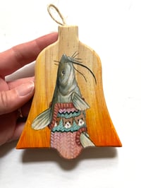 Image 2 of Cozy Catfish Hand Painted Ornament