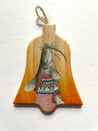 Image 1 of Cozy Catfish Hand Painted Ornament