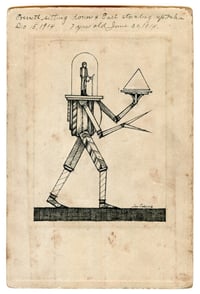 'Moving The Triangle' Original Drawing