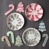 Image 3 of Wintergreen + Red Candy Cane Ornament 