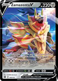 Zamazenta V - SWSH09: Brilliant Stars - Near Mint