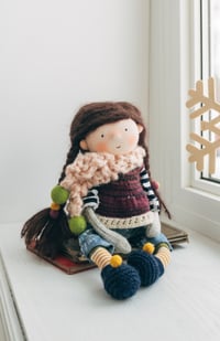 Image 1 of Aoife - Wool Filled Sculpted Sock Waldorf Inspired Doll