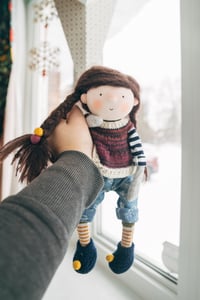 Image 2 of Aoife - Wool Filled Sculpted Sock Waldorf Inspired Doll