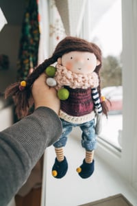 Image 3 of Aoife - Wool Filled Sculpted Sock Waldorf Inspired Doll