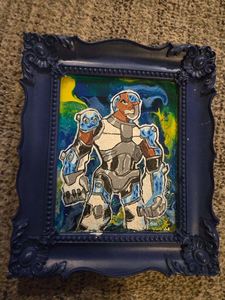 Image of Cyborg Painting 