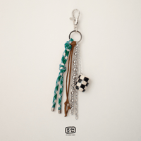 Image 3 of B&W CHECKERED CHARM 4 - Preorder