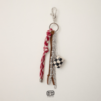 Image 4 of B&W CHECKERED CHARM 3 - Preorder