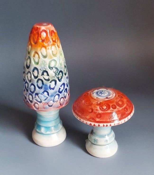 Porcelain Mushrooms