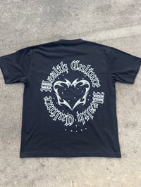 Image 2 of Wealth Culture black heart T shirt 