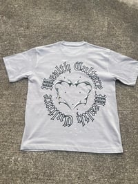 Image 4 of Wealth Culture black heart T shirt 