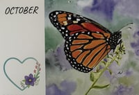 Image 5 of 2026 Wall Calendar: Watercolor Butterflies