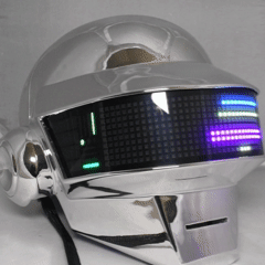 Image of RGB Daft Punk Helmet Discovery Era - Thomas
