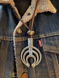 Image 1 of WL&A Old Style Naja Pendant with Walking Liberty Half Dollar Pearl - Size 3in x 2.25in 