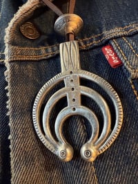 Image 2 of WL&A Old Style Naja Pendant with Walking Liberty Half Dollar Pearl - Size 3in x 2.25in 