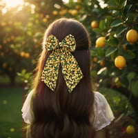 Image 1 of Fresh lemons hair bow