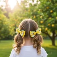 Image 2 of Lemon pig tail bow