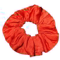 silk scrunchie ~ red