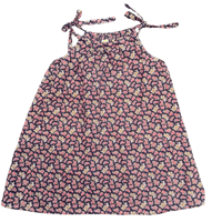 Image 2 of little dress ~ navy paisley