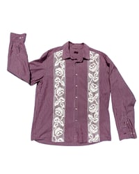 Image 1 of filet shirt ~ red and white stripe