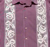 Image 3 of filet shirt ~ red and white stripe