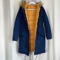 Image 7 of THREAD & SUPPLY reversible mustard and navy coat