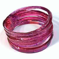 Image 2 of Ink-wash Waterhole Cuff - Pinks+Purples