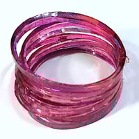 Image 3 of Ink-wash Waterhole Cuff - Pinks+Purples