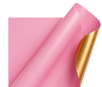 Pink with Gold Floral Paper 