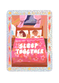 SLEEP TOGETHER HOLO STICKER