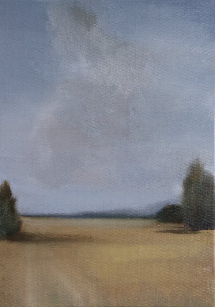 Image of Champ sous un ciel violet