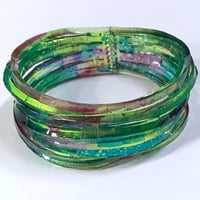 Image 4 of Ink-wash Waterhole Cuff - LimeBloom