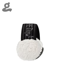 Image 2 of Black Music Notation Knitted Earmuffs