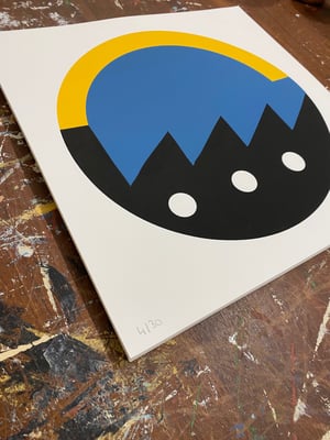 Image of sérigraphie "Bleu nuit" 30x30cm