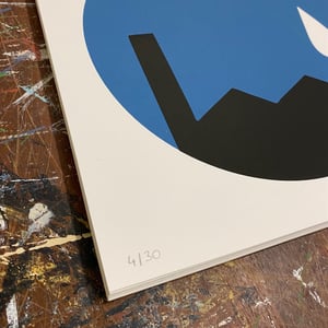 Image of sérigraphie "Pluie" 30x30cm