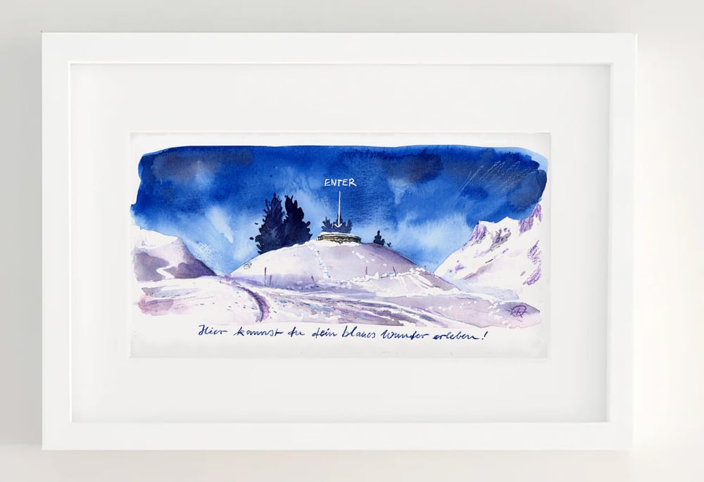 Image of Blaues Wunder in den Bergen