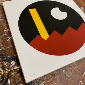 Image of sérigraphie "Nuit noire" 30x30cm