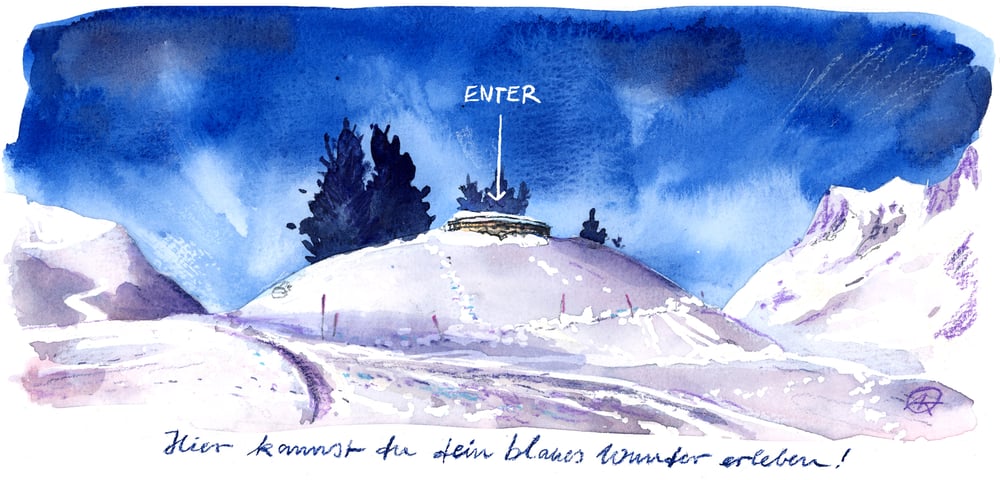 Image of Blaues Wunder in den Bergen