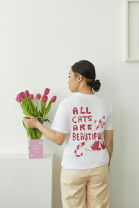 T shirt acab blanc rouge dos