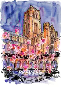 Durham Cathedral Cloisters - Fine Art Print