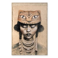 Image 1 of Toile originale "L'Eveil du Tigre" - 50 x 73 cm