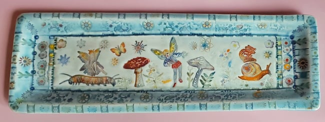 Porcelain Fairy Mushroom Tray