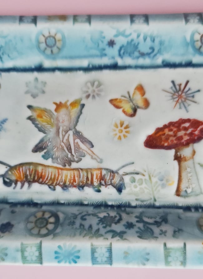 Porcelain Fairy Mushroom Tray
