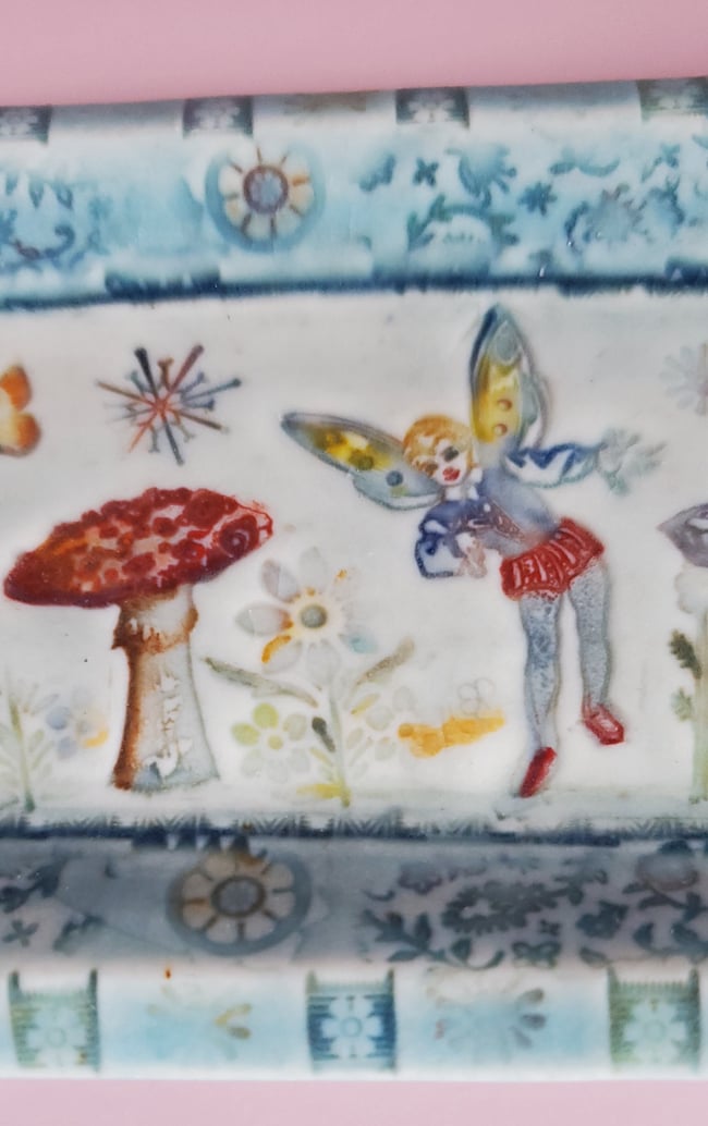 Porcelain Fairy Mushroom Tray