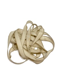 Image 3 of 1PC. BERMUDA SAND 42" Hand Dyed Finished Edge Silk Wrist Wrap Bracelet/Jewelry/Craft Ribbons