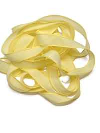 Image 2 of 1PC. CANARY 42" Hand Dyed Finished Edge Silk Wrist Wrap Bracelet/Jewelry/Craft Ribbons