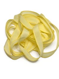 Image 6 of 1PC. CANARY 42" Hand Dyed Finished Edge Silk Wrist Wrap Bracelet/Jewelry/Craft Ribbons