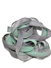 Image 2 of 1PC. HIGH TIDE 42" Hand Dyed Finished Edge Silk Wrist Wrap Bracelet/Jewelry/Craft Ribbons