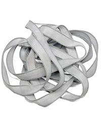 Image 4 of 1PC. SILVER 42" Hand Dyed Finished Edge Silk Wrist Wrap Bracelet/Jewelry/Craft Ribbons